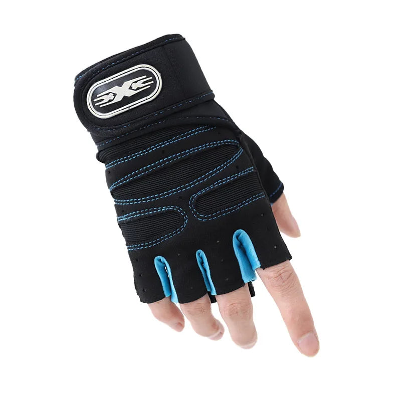 Gym Gloves for Men Women Fitness Weight Lifting Wristband Gloves Body Building Training Sports Exercise Cycling Glove Shockproof