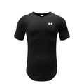 Gym Bodybuilding Workout Clothing Sportswear Mens Casual Short-sleeved Cotton Shirts Summer Fitness Breathable Slim Fit T-Shirts