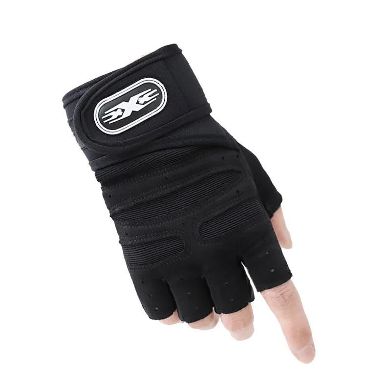 Gym Gloves for Men Women Fitness Weight Lifting Wristband Gloves Body Building Training Sports Exercise Cycling Glove Shockproof